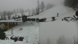 Sdružený snímek okolí chaty Myslivna