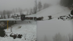 Sdružený snímek okolí chaty Myslivna