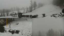 Sdružený snímek okolí chaty Myslivna