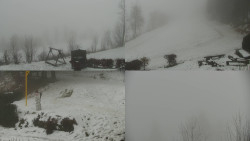 Sdružený snímek okolí chaty Myslivna