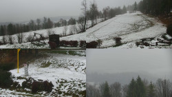 Sdružený snímek okolí chaty Myslivna