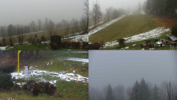 Sdružený snímek okolí chaty Myslivna