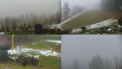 Sdružený snímek okolí chaty Myslivna