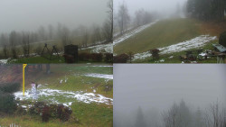 Sdružený snímek okolí chaty Myslivna