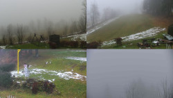 Sdružený snímek okolí chaty Myslivna