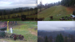 Sdružený snímek okolí chaty Myslivna