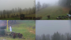 Sdružený snímek okolí chaty Myslivna