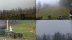 Sdružený snímek okolí chaty Myslivna