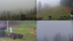 Sdružený snímek okolí chaty Myslivna