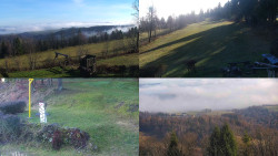 Sdružený snímek okolí chaty Myslivna