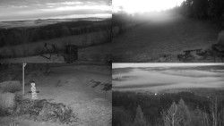 Sdružený snímek okolí chaty Myslivna