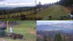 Sdružený snímek okolí chaty Myslivna