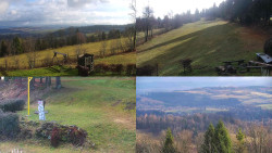 Sdružený snímek okolí chaty Myslivna