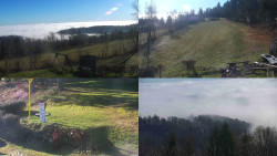 Sdružený snímek okolí chaty Myslivna