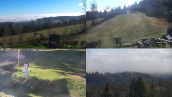 Sdružený snímek okolí chaty Myslivna