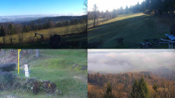 Sdružený snímek okolí chaty Myslivna