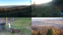 Sdružený snímek okolí chaty Myslivna