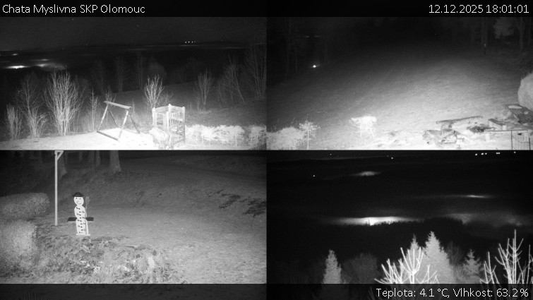 Chata Myslivna SKP Olomouc - Sdružený snímek okolí chaty Myslivna - 12.12.2025 v 18:01