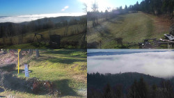 Sdružený snímek okolí chaty Myslivna