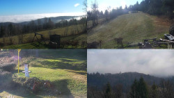 Sdružený snímek okolí chaty Myslivna