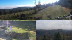 Sdružený snímek okolí chaty Myslivna