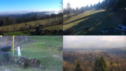 Sdružený snímek okolí chaty Myslivna