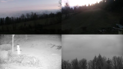 Sdružený snímek okolí chaty Myslivna