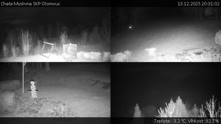 Chata Myslivna SKP Olomouc - Sdružený snímek okolí chaty Myslivna - 13.12.2025 v 20:31