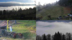 Sdružený snímek okolí chaty Myslivna