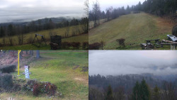 Sdružený snímek okolí chaty Myslivna