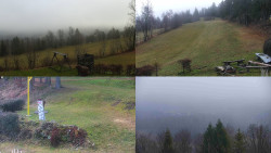 Sdružený snímek okolí chaty Myslivna