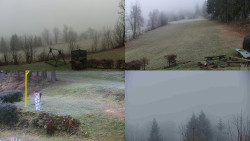 Sdružený snímek okolí chaty Myslivna