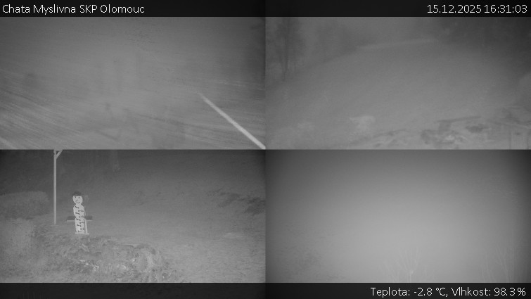 Chata Myslivna SKP Olomouc - Sdružený snímek okolí chaty Myslivna - 15.12.2025 v 16:31