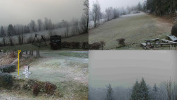 Sdružený snímek okolí chaty Myslivna