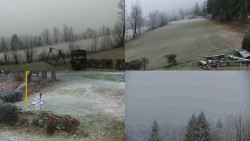 Sdružený snímek okolí chaty Myslivna