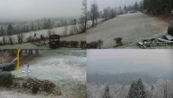 Sdružený snímek okolí chaty Myslivna