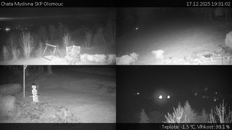 Chata Myslivna SKP Olomouc - Sdružený snímek okolí chaty Myslivna - 17.12.2025 v 19:31
