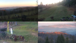 Sdružený snímek okolí chaty Myslivna