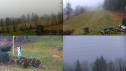 Sdružený snímek okolí chaty Myslivna