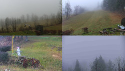 Sdružený snímek okolí chaty Myslivna