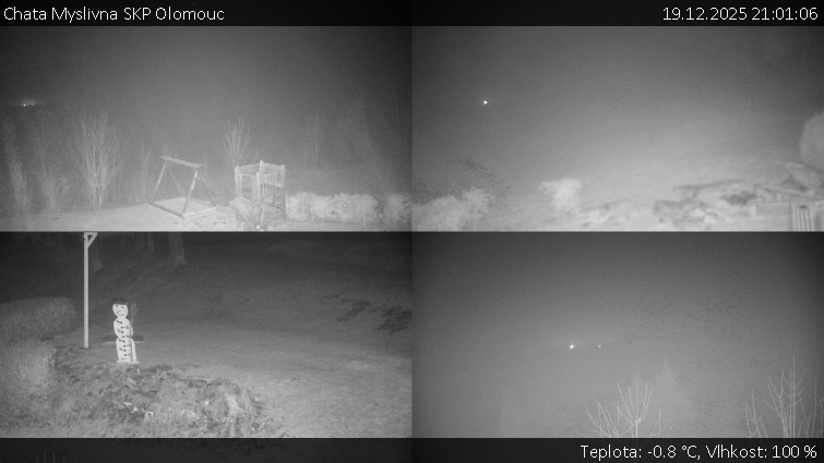Chata Myslivna SKP Olomouc - Sdružený snímek okolí chaty Myslivna - 19.12.2025 v 21:01