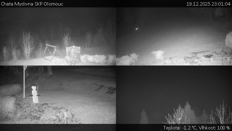Chata Myslivna SKP Olomouc - Sdružený snímek okolí chaty Myslivna - 19.12.2025 v 23:01