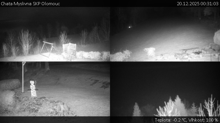 Chata Myslivna SKP Olomouc - Sdružený snímek okolí chaty Myslivna - 20.12.2025 v 00:31