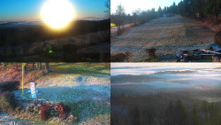 Sdružený snímek okolí chaty Myslivna