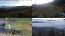 Sdružený snímek okolí chaty Myslivna