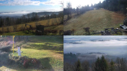 Sdružený snímek okolí chaty Myslivna