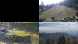 Sdružený snímek okolí chaty Myslivna