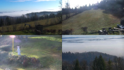 Sdružený snímek okolí chaty Myslivna