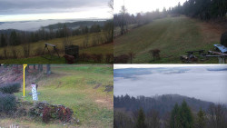 Sdružený snímek okolí chaty Myslivna