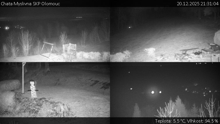 Chata Myslivna SKP Olomouc - Sdružený snímek okolí chaty Myslivna - 20.12.2025 v 21:31